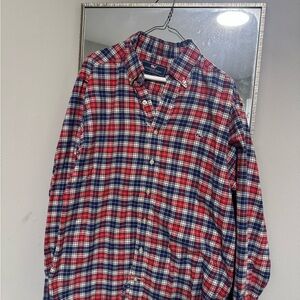Vineyard Vines Red and Blue Plaid Casual Shirt